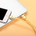 Кабель Hoco U14 Steel man USB-Lightning 1.2м Золотистый