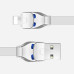 Кабель Hoco U14 Steel man USB-Lightning 1.2м Белый