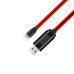 Кабель Hoco LED U29 USB-Lightning 1м Красный