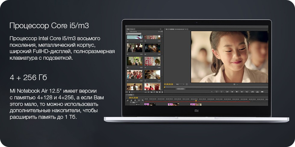 Ноутбук Xiaomi Mi Notebook Air 12.5 Ноутбук Xiaomi Mi Notebook Air 12.5