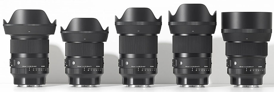 Линейка Sigma DG DN Art F1.4: 20, 24, 35, 50 и 85 мм