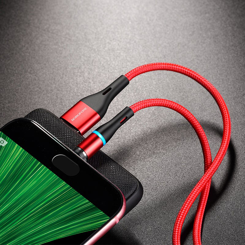 borofone bu16 skill magnetic зарядный кабель micro usb интерьер красный borofone bu16 skill magnetic зарядный кабель micro usb интерьер красный